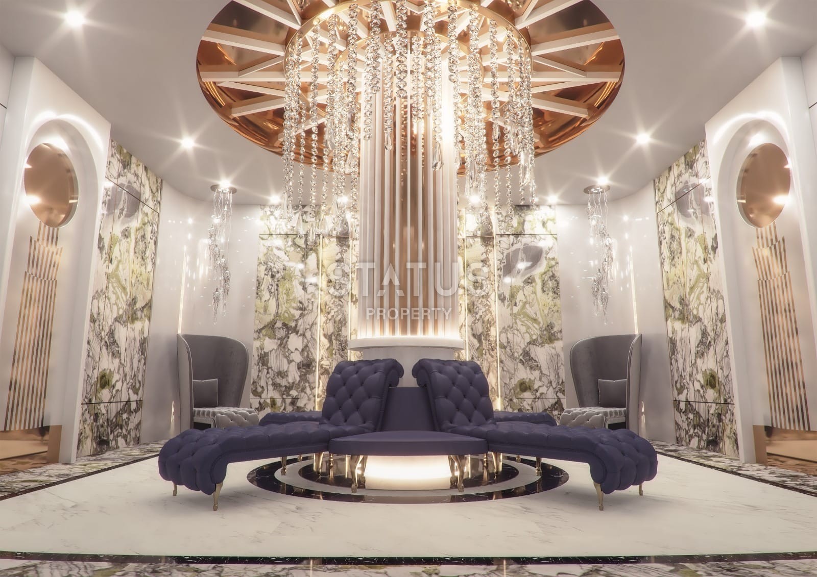 Огромная квартира 4+1 с видом на море в Премиум комплексе, 195 м2 фото 8