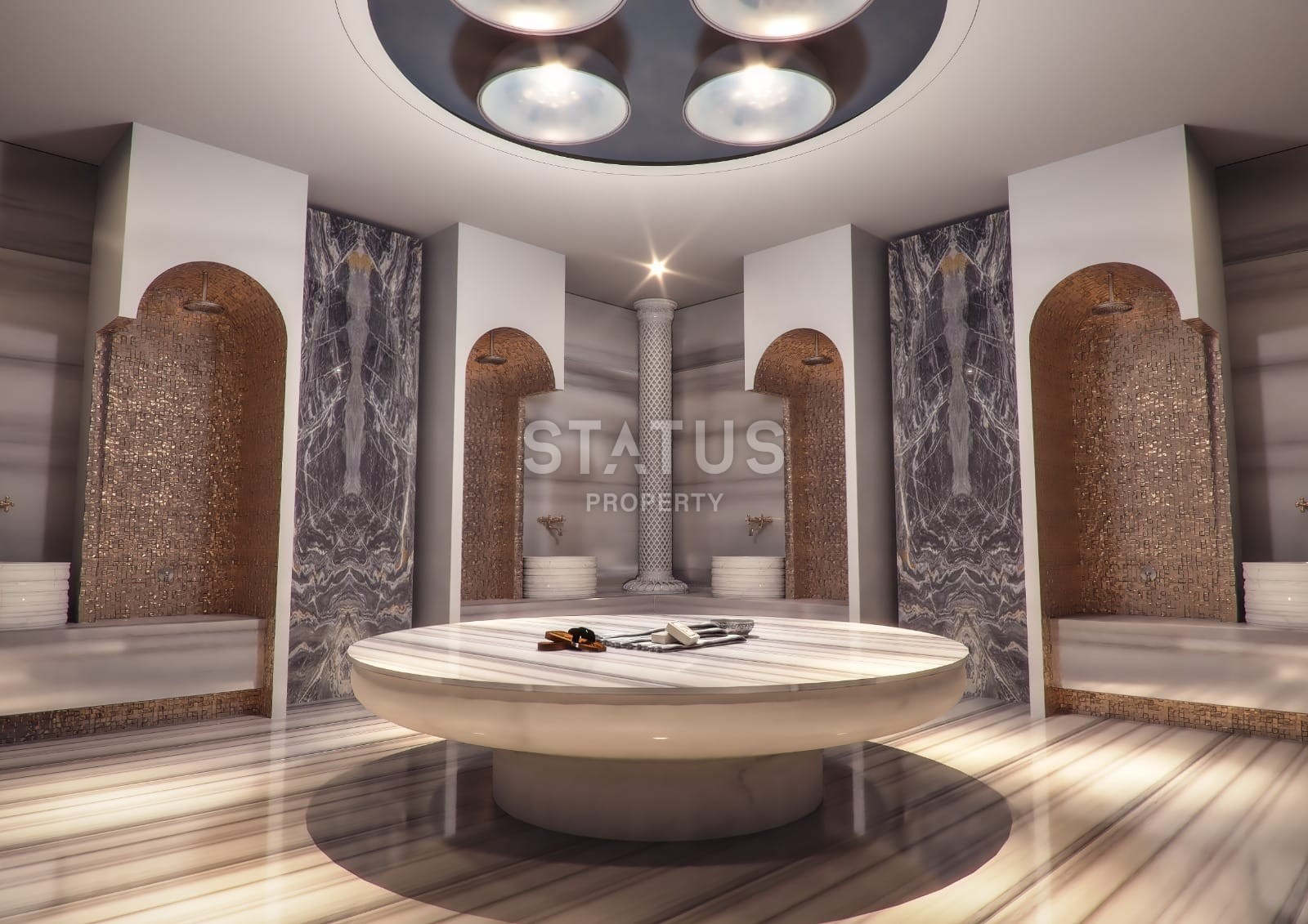 Огромная квартира 4+1 с видом на море в Премиум комплексе, 195 м2 фото 9