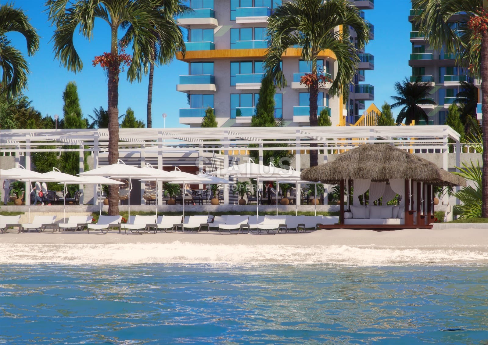 Огромная квартира 4+1 с видом на море в Премиум комплексе, 195 м2 фото 10