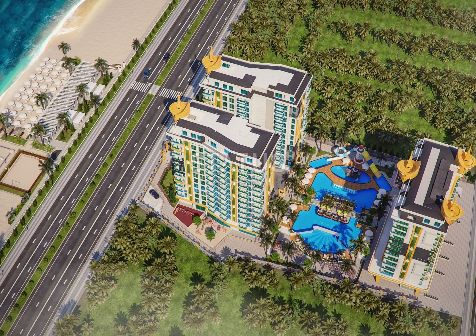 Огромная квартира 4+1 с видом на море в Премиум комплексе, 195 м2 фото 12