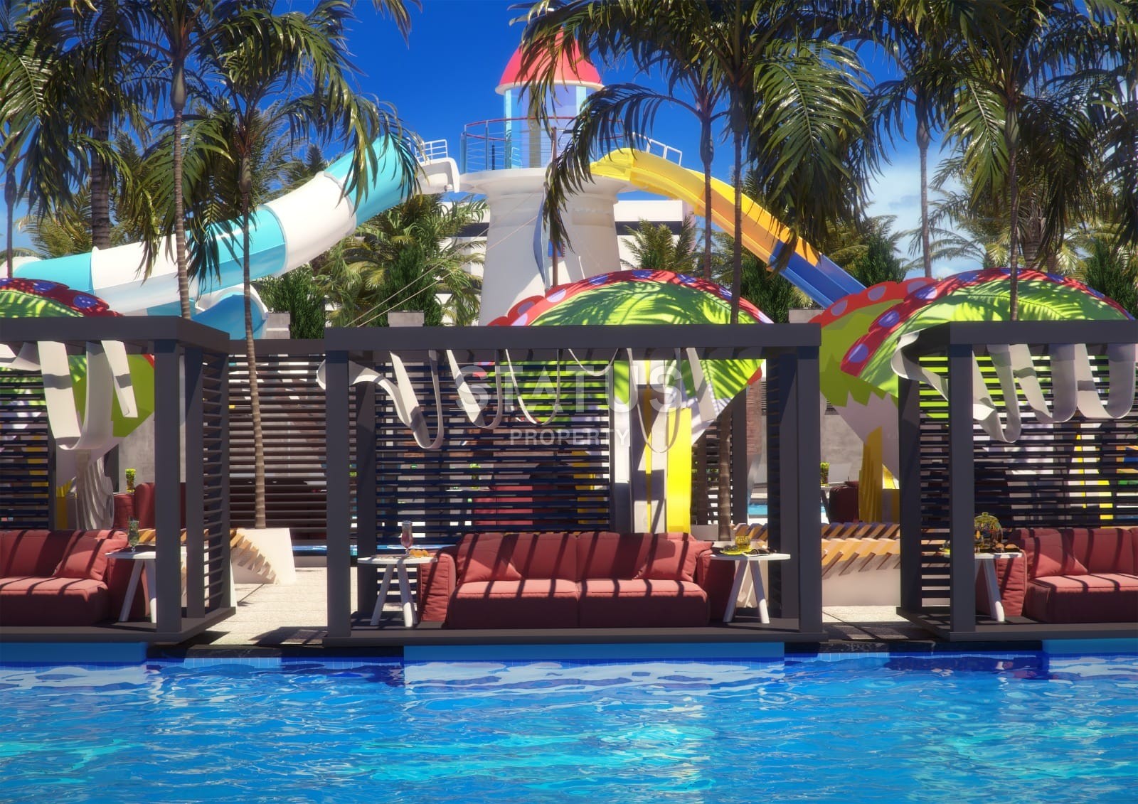 Огромная квартира 4+1 с видом на море в Премиум комплексе, 195 м2 фото 13