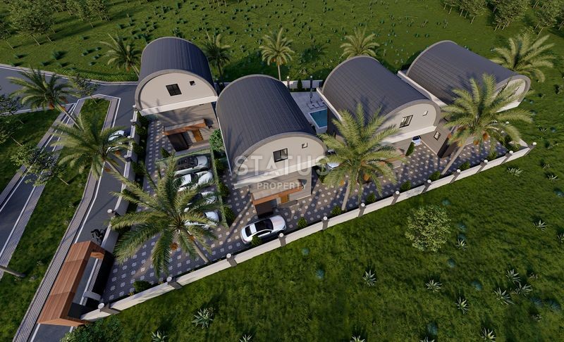 Новые виллы 3+1 с частным бассейном в районе Пайаллар, 200 м2 фото 2