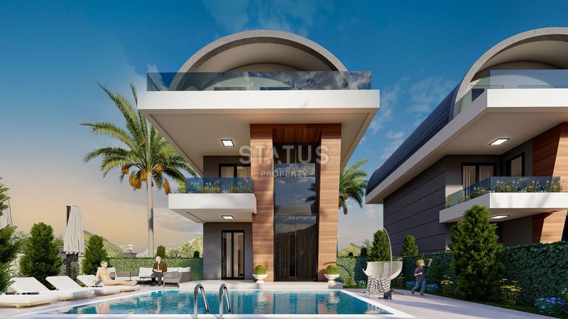 New villas 3+1 with a private pool in the Payallar area, 200 m2 фото 9