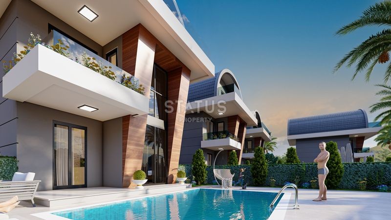 New villas 3+1 with a private pool in the Payallar area, 200 m2 фото 10