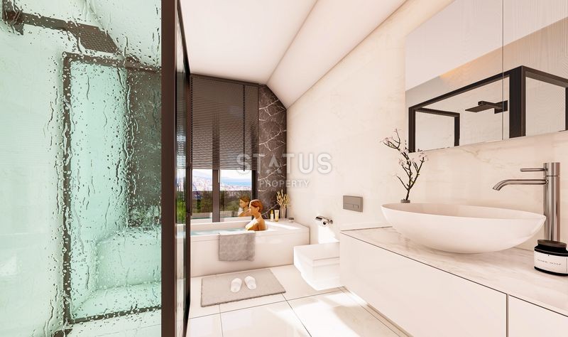 New villas 3+1 with a private pool in the Payallar area, 200 m2 фото 11