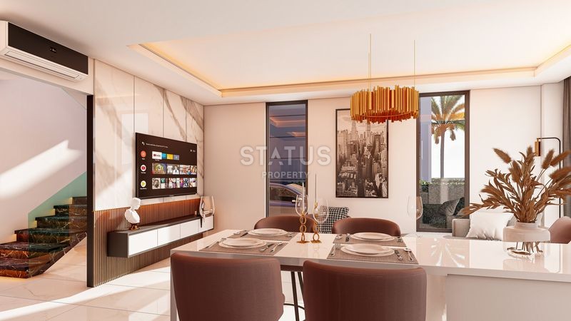 New villas 3+1 with a private pool in the Payallar area, 200 m2 фото 13