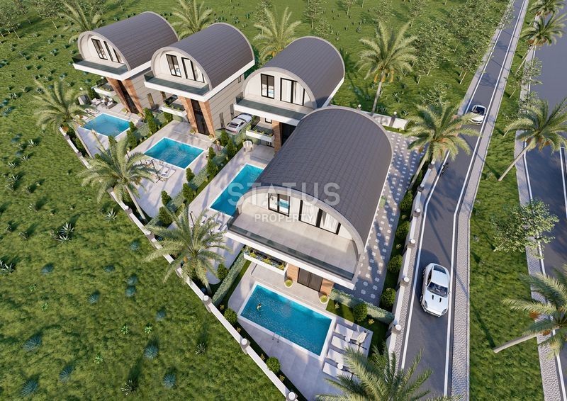 New villas 3+1 with a private pool in the Payallar area, 200 m2 фото 18