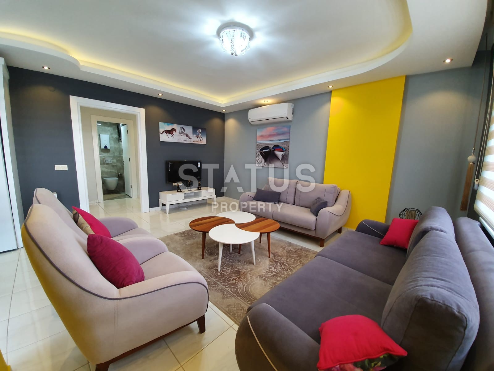 Шикарная квартира в Махмутларе  с видом на море и горы. Мебель и техника в цене! фото 6