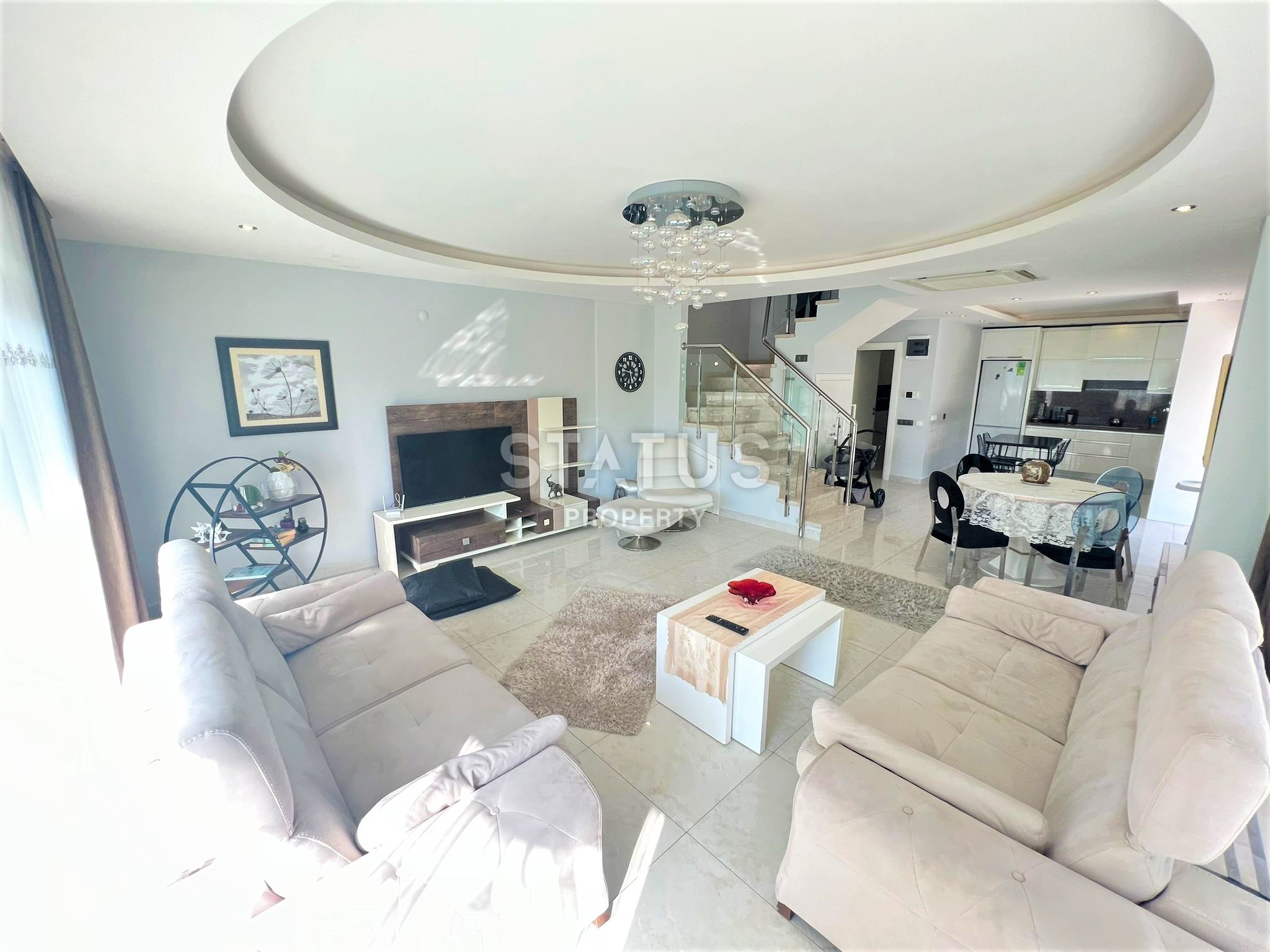 Дуплекс  в районе Каргыджак 3+1 с собственным садом, 3+1 м2 фото 14