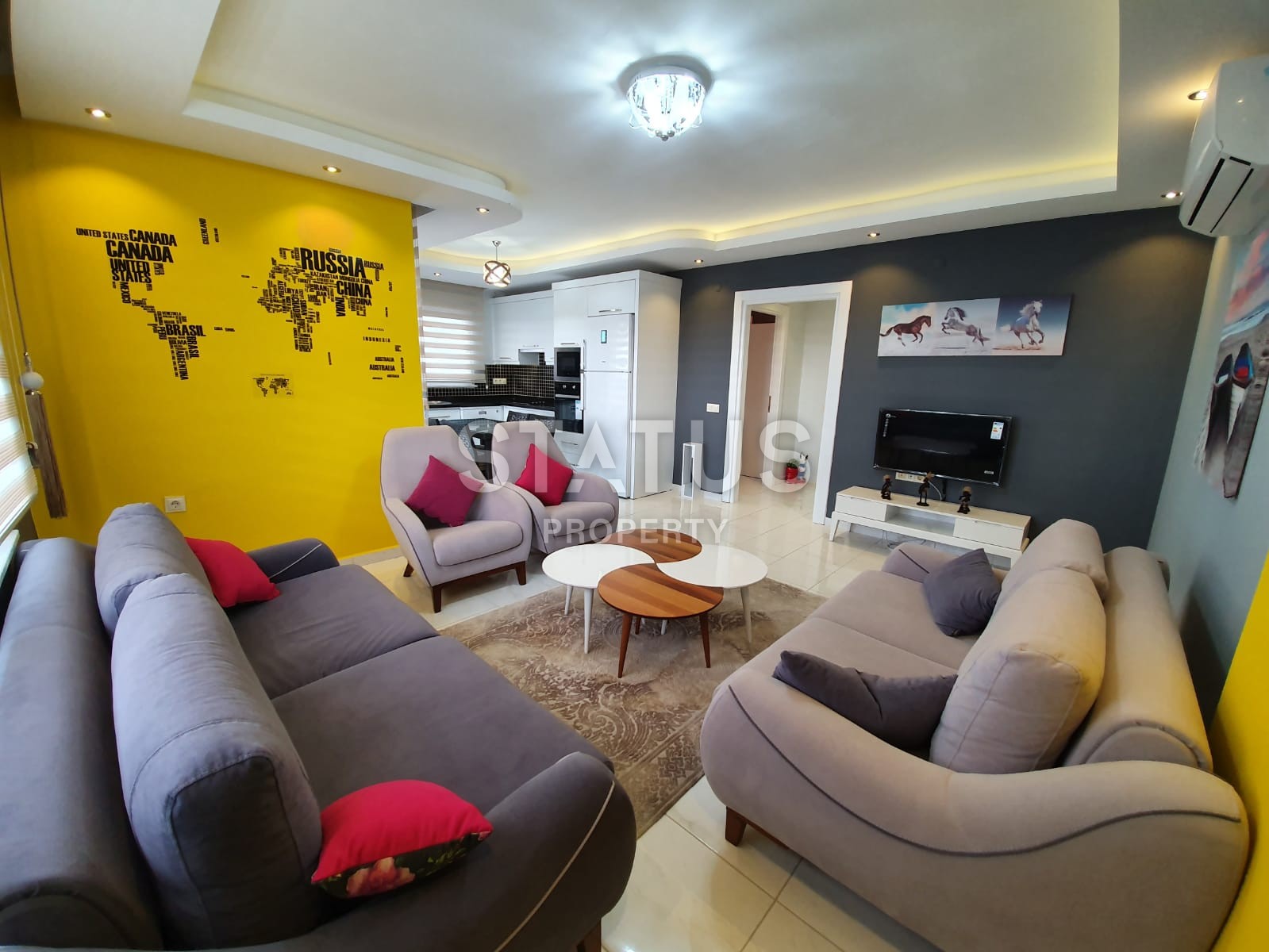 Шикарная квартира в Махмутларе  с видом на море и горы. Мебель и техника в цене! фото 7