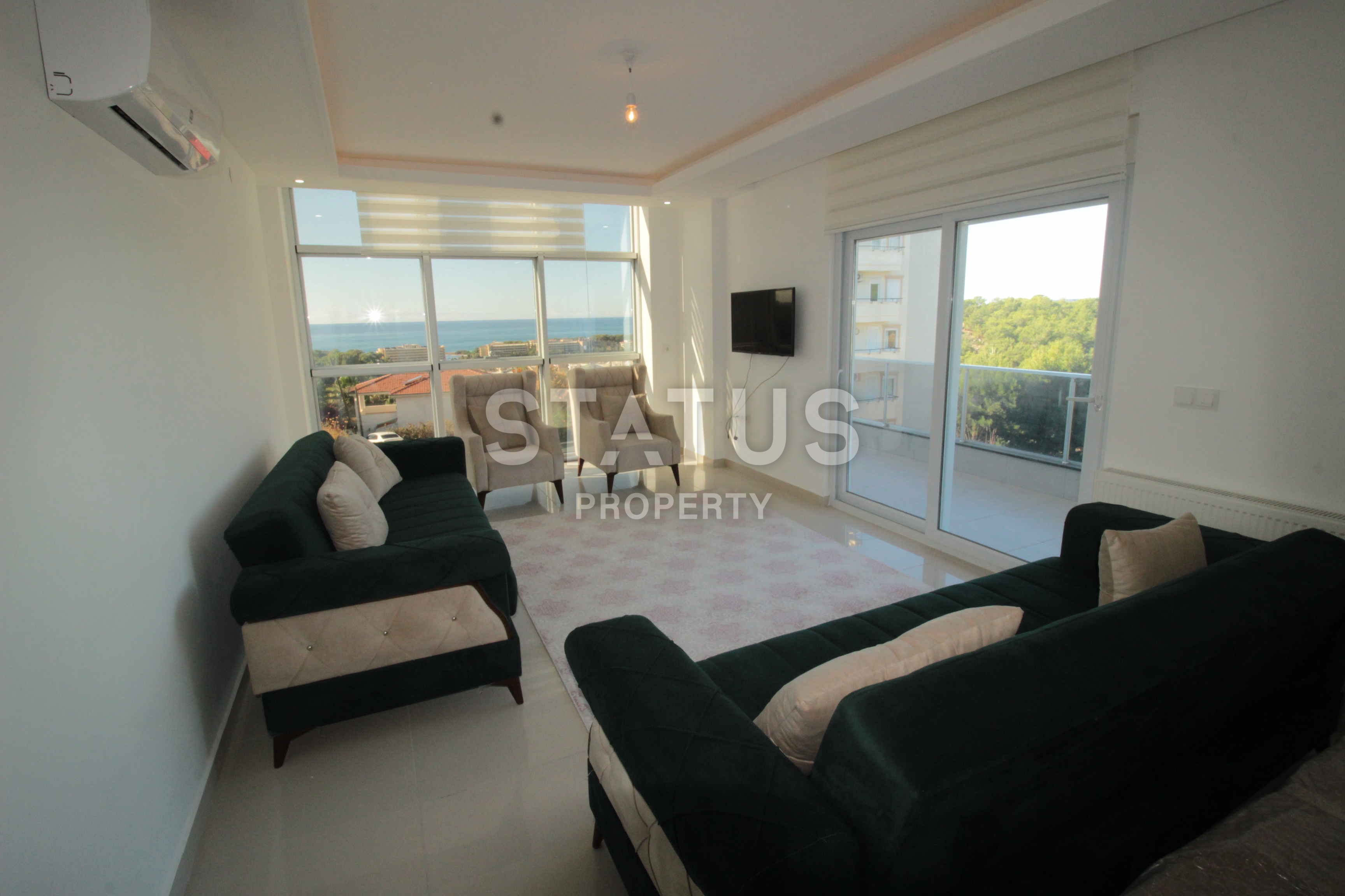 Трехкомнатные апартаменты с видом на море и горы в новом комплексе в Авсалларе, 110 м2 фото 14