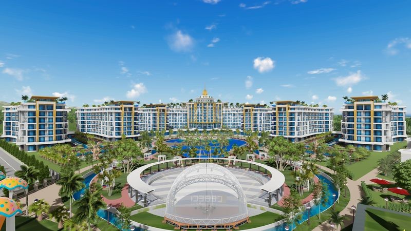 Апартаменты 2+1 в одном из лучших комплексов на Средиземноморском побережье,  105м2 фото 37