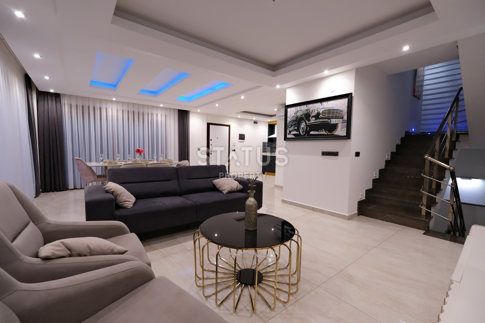 Luxury villa with sea views in a complex of villas in the Bektash area, 400m2 фото 4