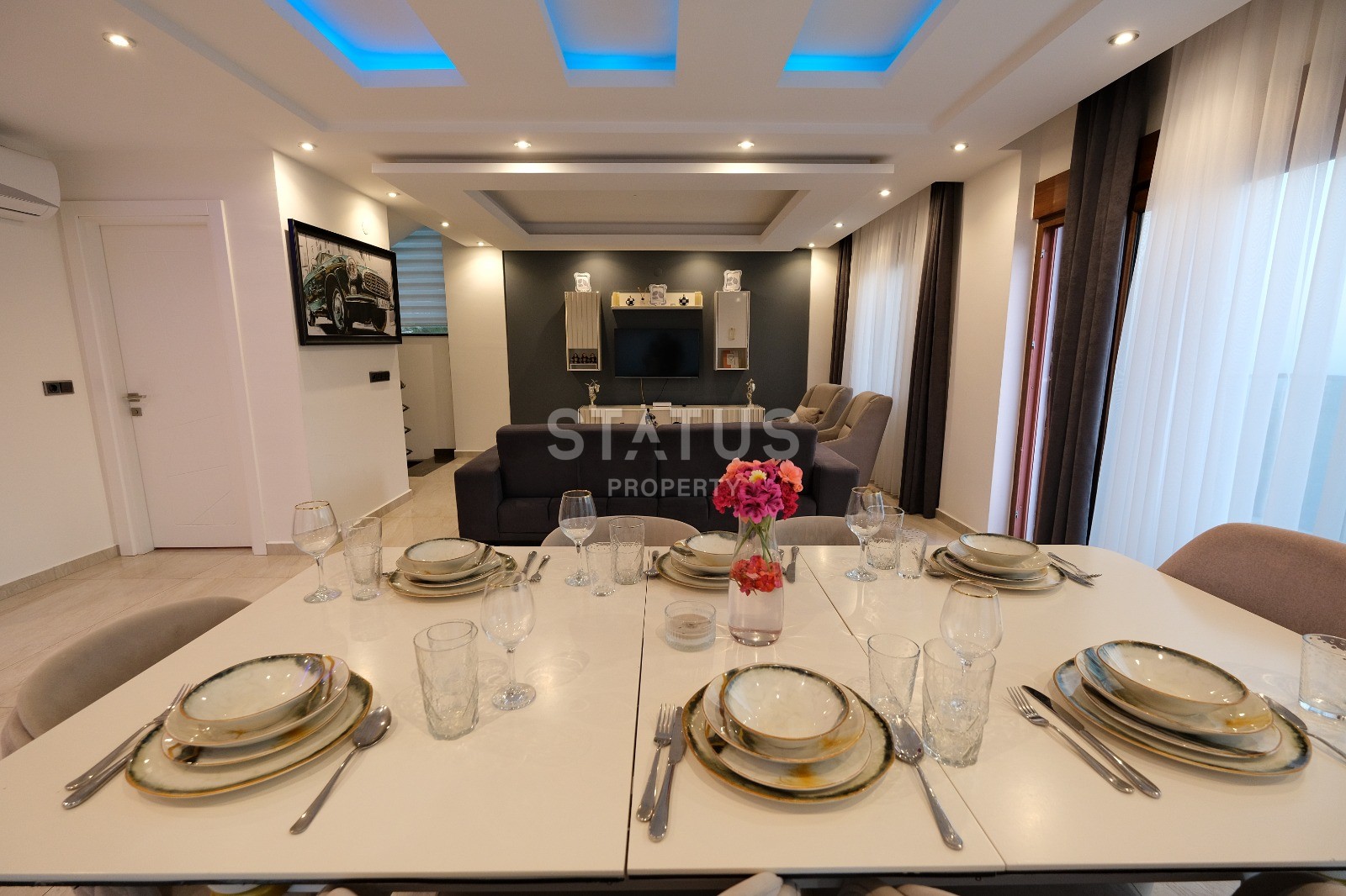 Luxury villa with sea views in a complex of villas in the Bektash area, 400m2 фото 23