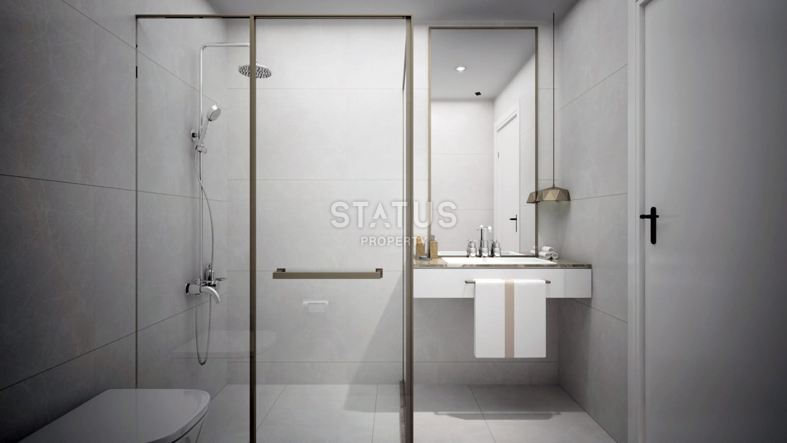 Квартира 1+1 в жилом комплексе в Авсалларе , 45м2 фото 3