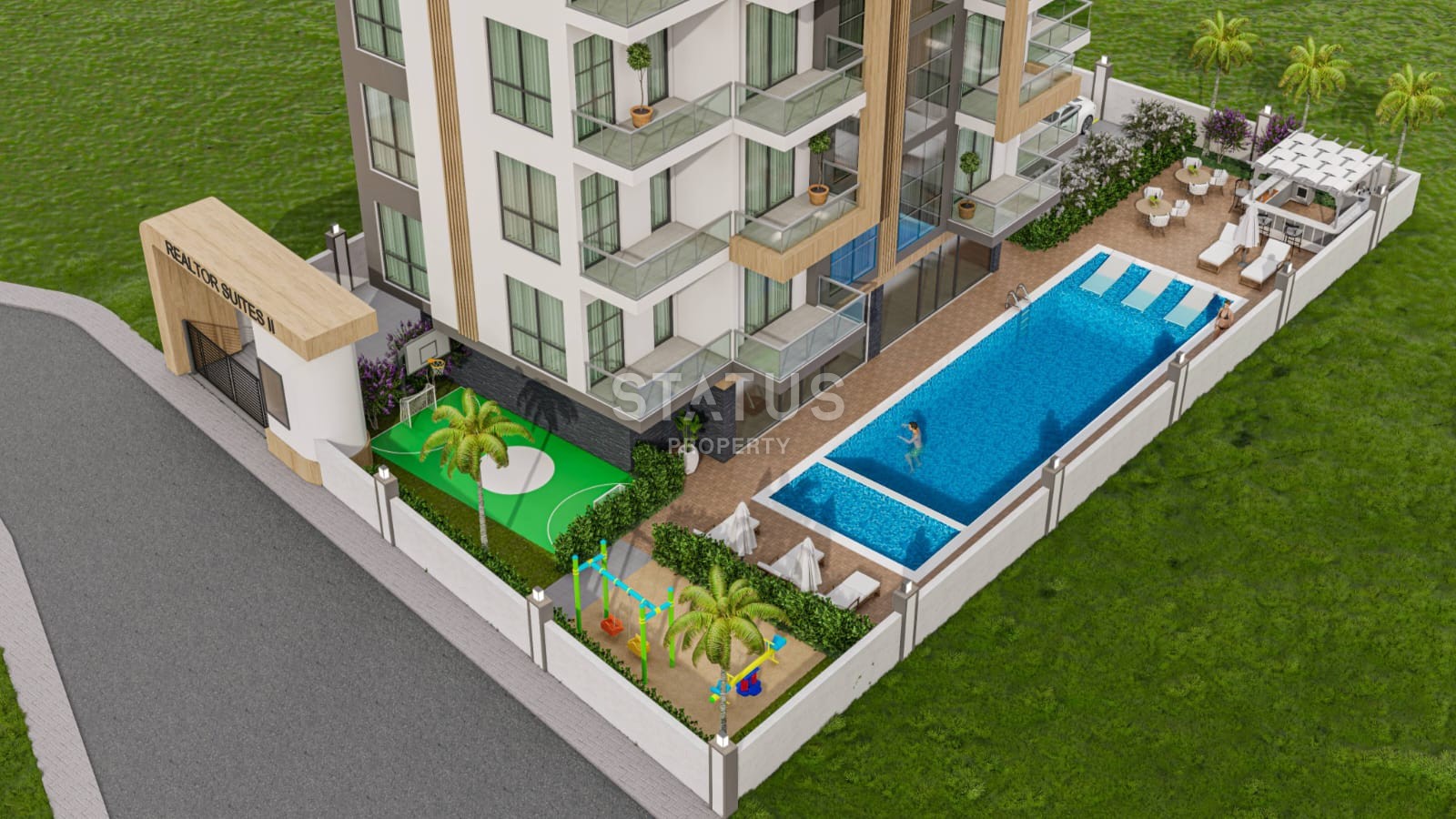 Квартира 1+1 в жилом комплексе в Авсалларе , 45м2 фото 14