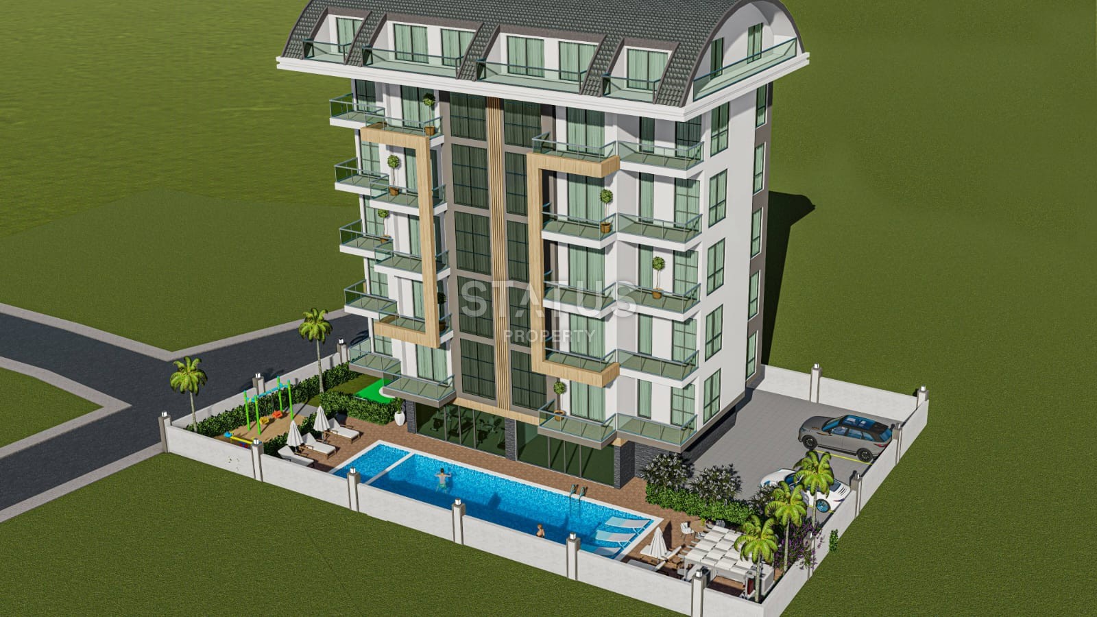 Квартира 1+1 в жилом комплексе в Авсалларе , 45м2 фото 17