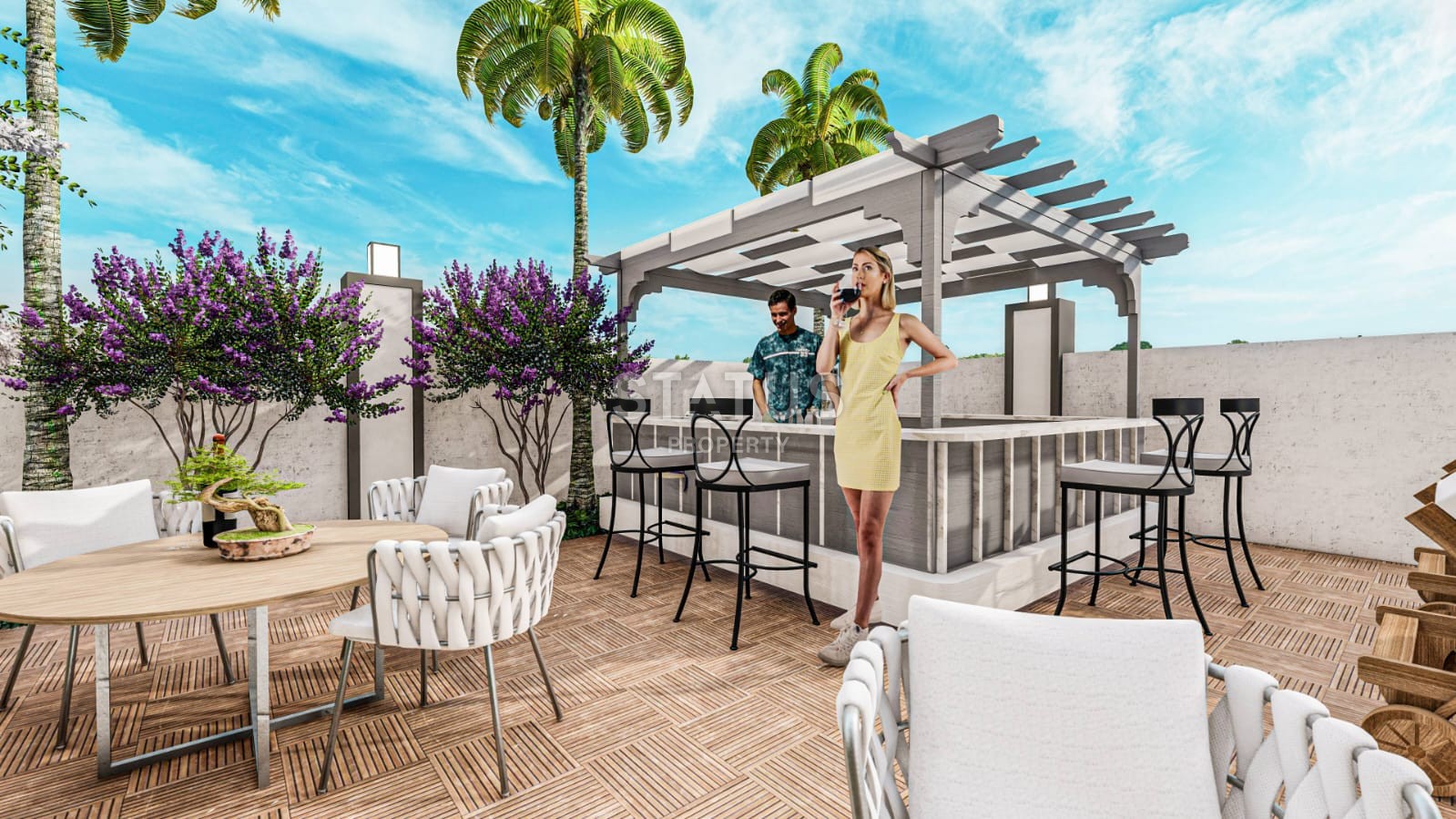 Квартира 1+1 в жилом комплексе в Авсалларе , 45м2 фото 20