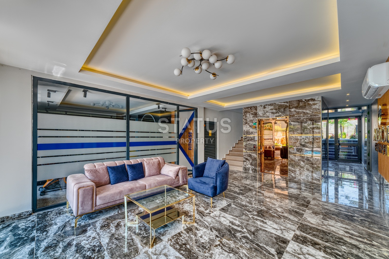 Двухкомнатная квартира в районе Оба 40 м2 фото 16