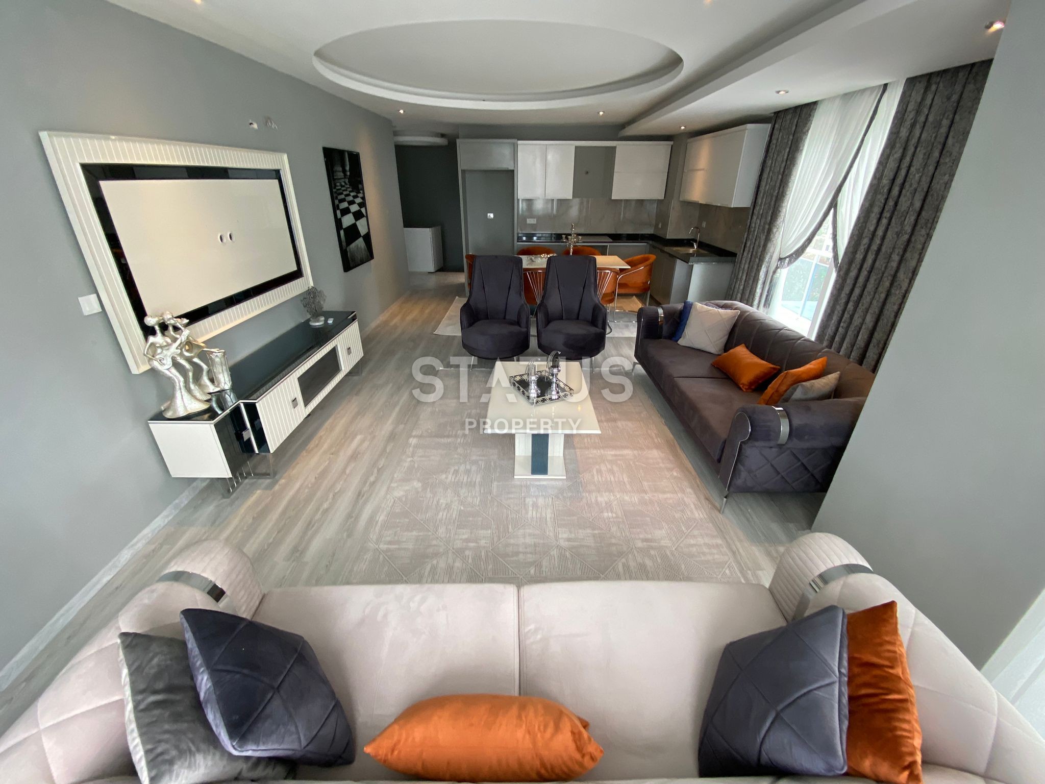 Penthouse 3+1 with furniture in an excellent complex. фото 37