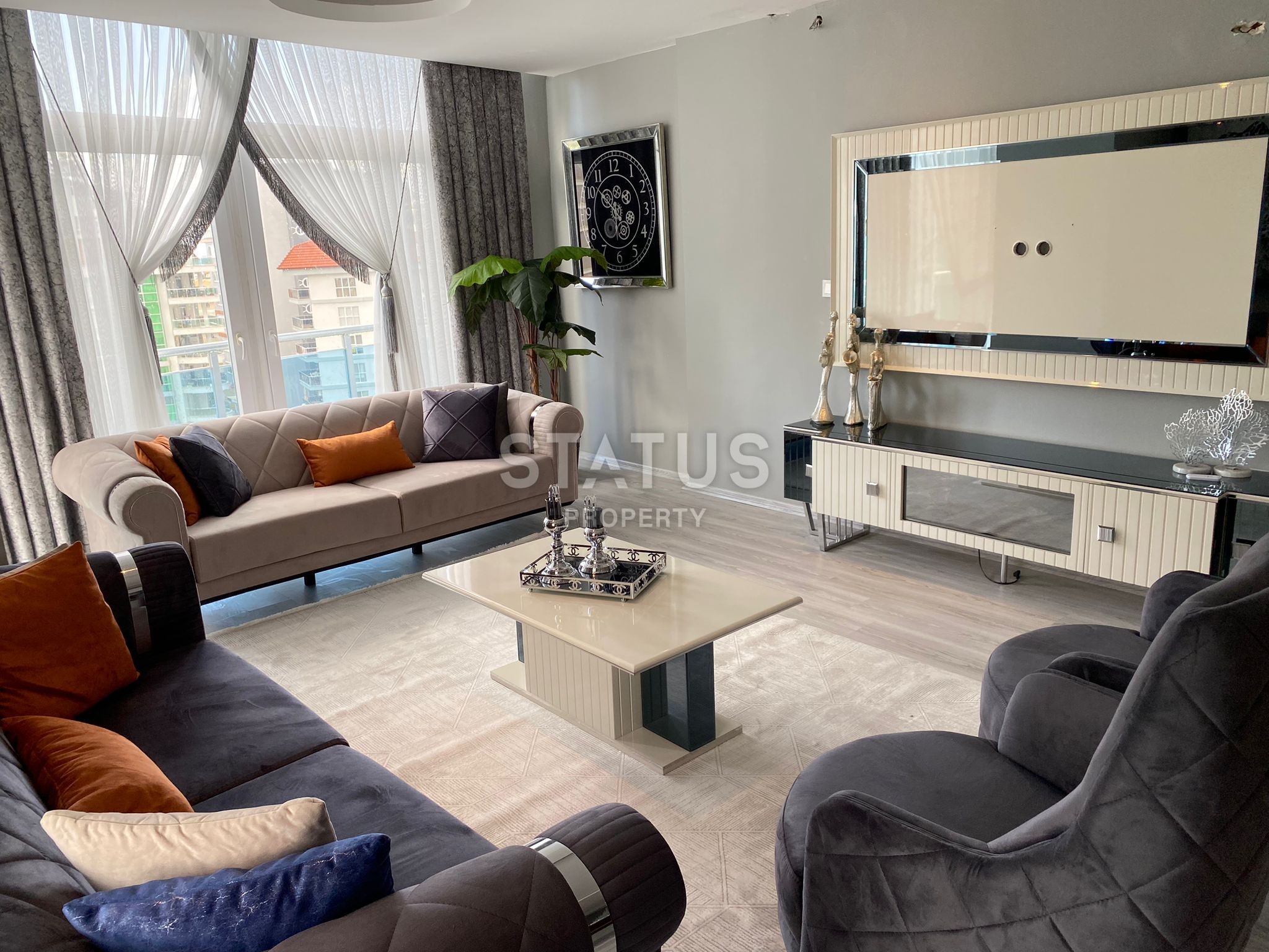 Penthouse 3+1 with furniture in an excellent complex. фото 38