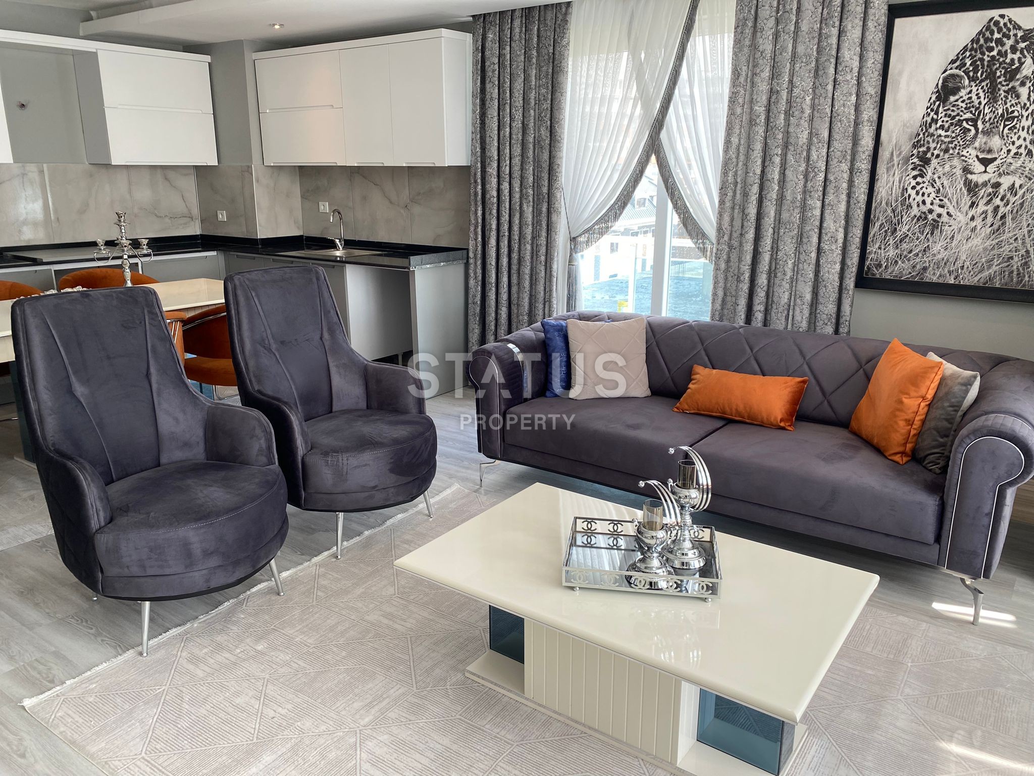 Penthouse 3+1 with furniture in an excellent complex. фото 39