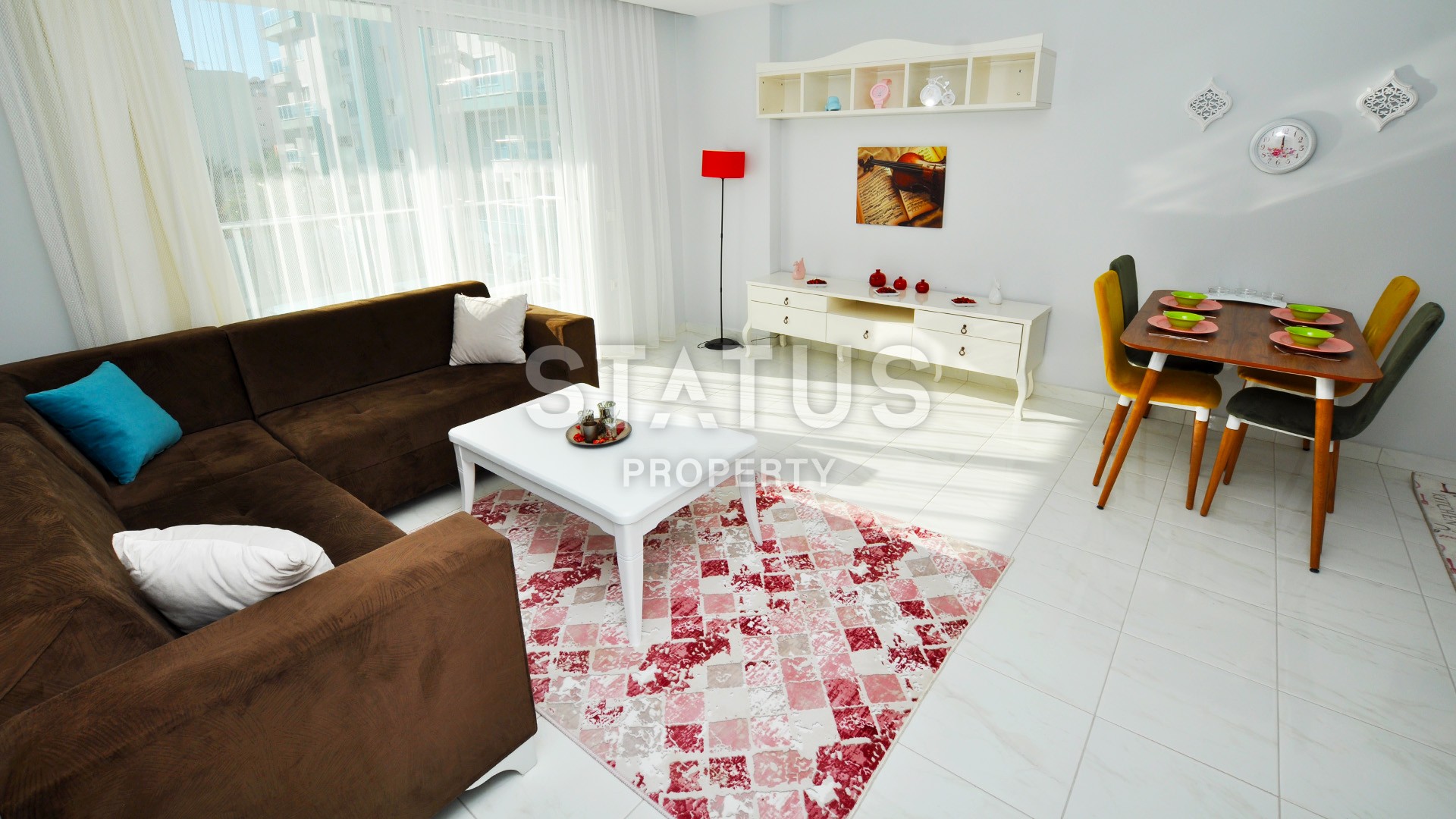 Уютная меблированная двухкомнатная квартира в современном районе Махмутлар фото 3