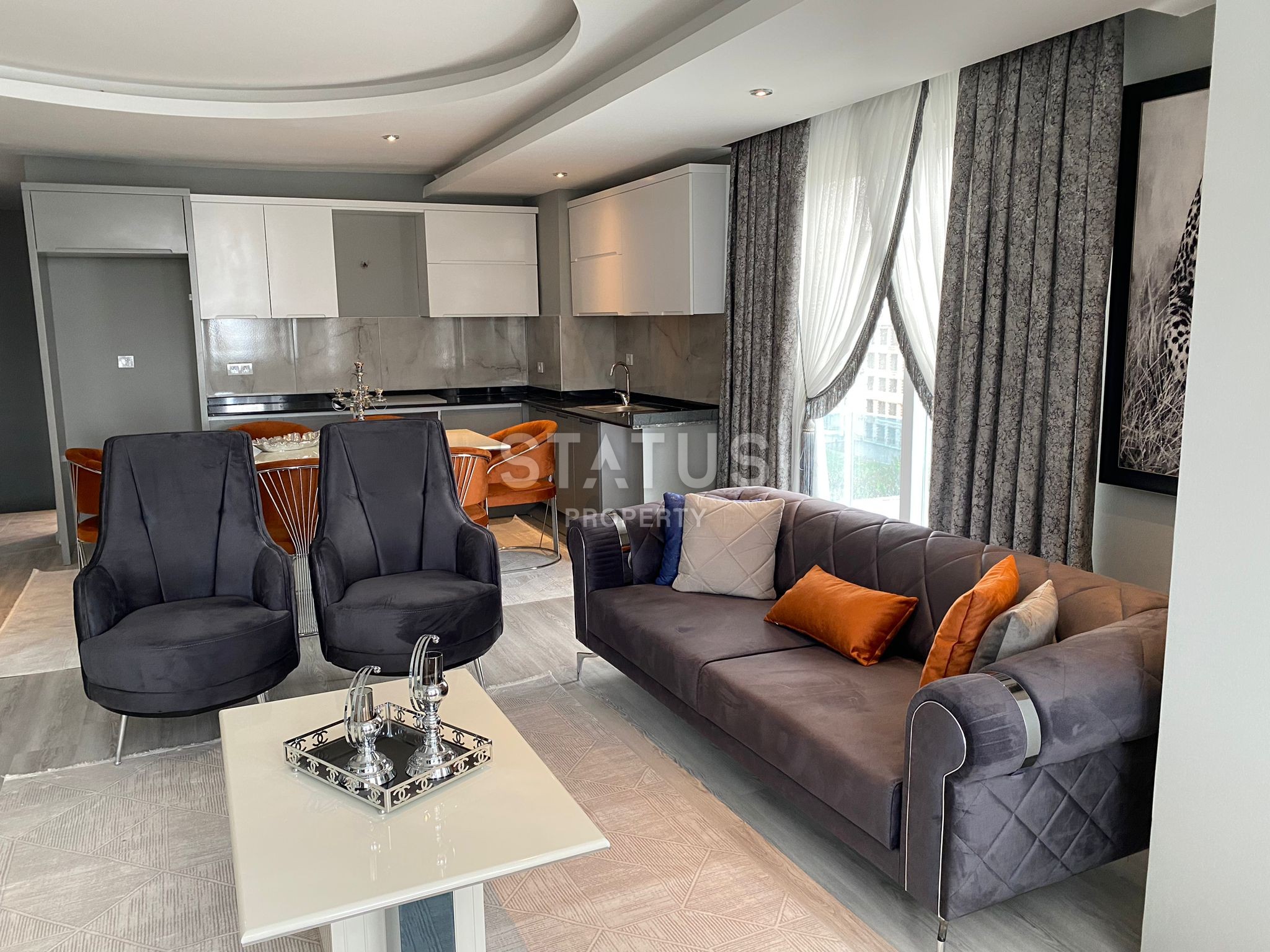 Penthouse 3+1 with furniture in an excellent complex. фото 57