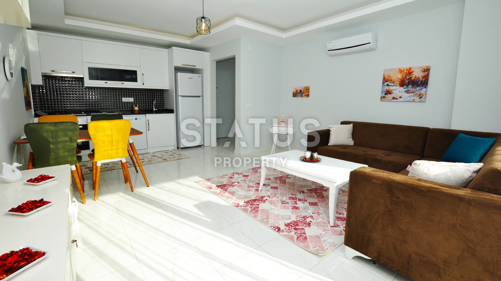 Уютная меблированная двухкомнатная квартира в современном районе Махмутлар фото 4