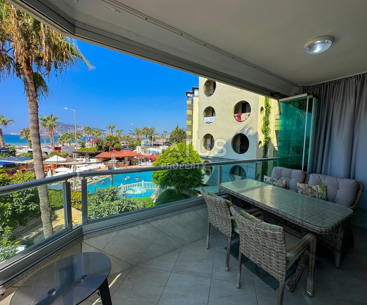 Двухкомнатная квартира в первой береговой линии в районе Оба.100м2БА фото 10