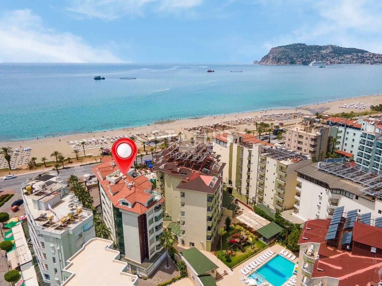 Двухкомнатная квартира в первой береговой линии в районе Оба.100м2БА фото 18