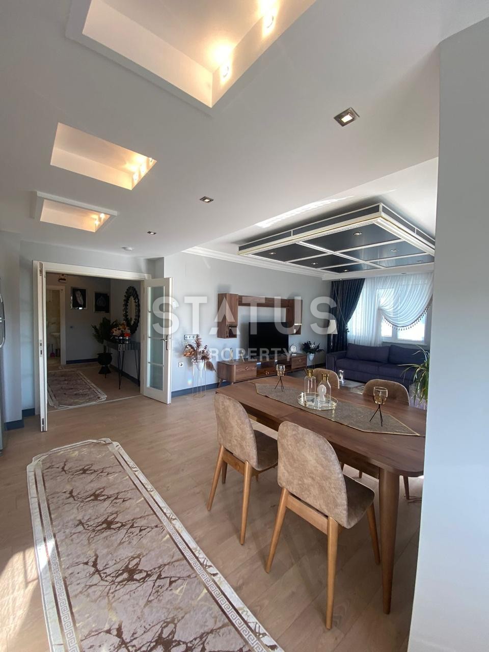 Квартира 2+1 в зеленом комплексе с видом на море  в районе Оба, 130м2 фото 5