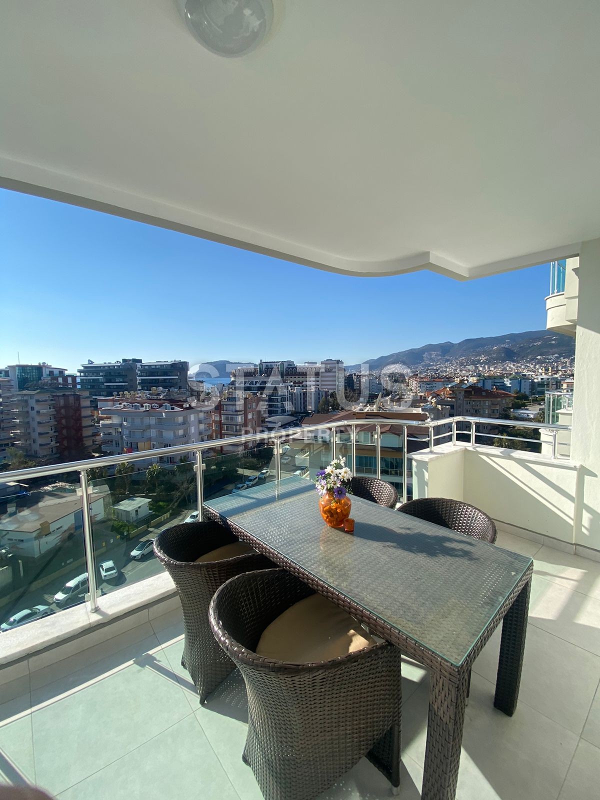 Квартира 2+1 в зеленом комплексе с видом на море  в районе Оба, 130м2 фото 7