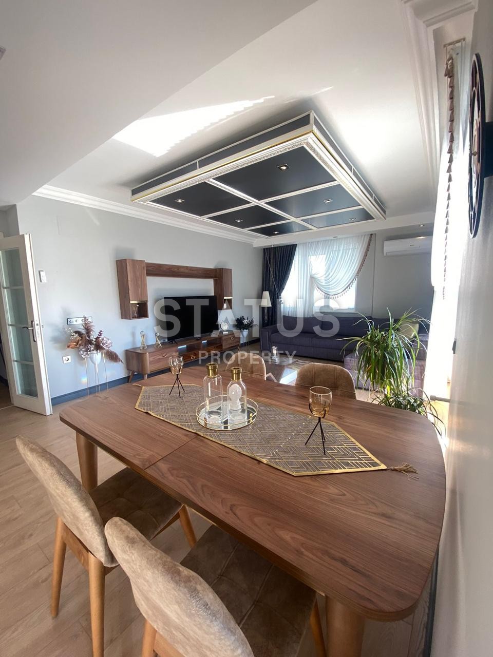 Квартира 2+1 в зеленом комплексе с видом на море  в районе Оба, 130м2 фото 18