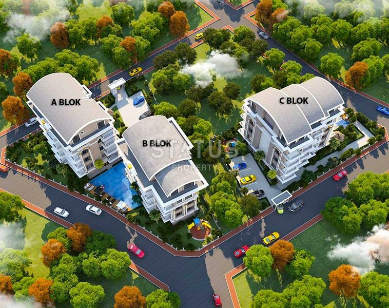 Комплекс на стадии строительства в открытом районе Оба,52м2-192м2 фото 22