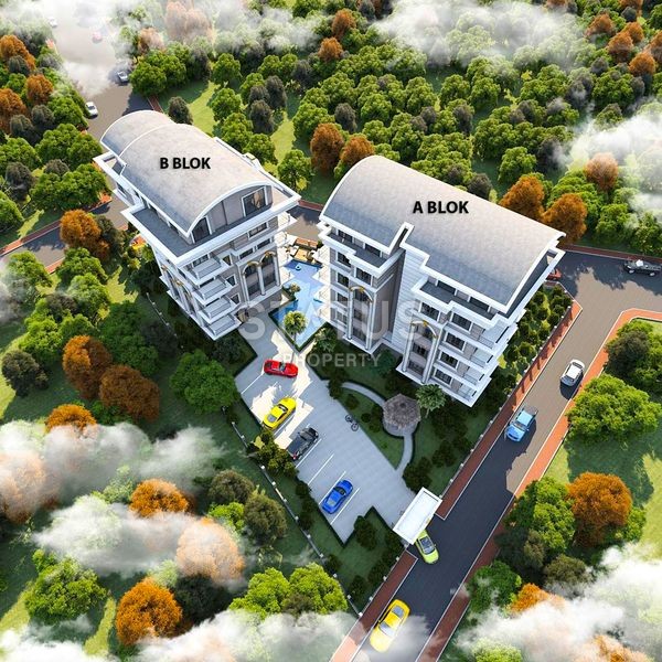 Комплекс на стадии строительства в открытом районе Оба,52м2-192м2 фото 40