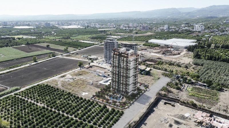 Новый комплекс на стадии строительства в городе Мерсин, 32м2-47м2 фото 30