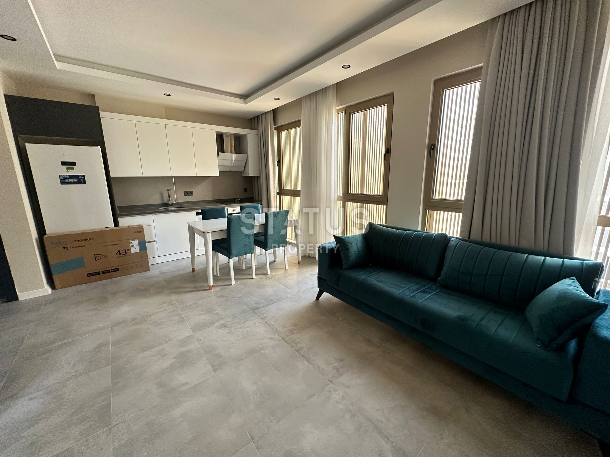 Hot sale! Квартира 1+1 в новом комплексе с видом на горы в районе Каргыджак, 60 м2 фото 3