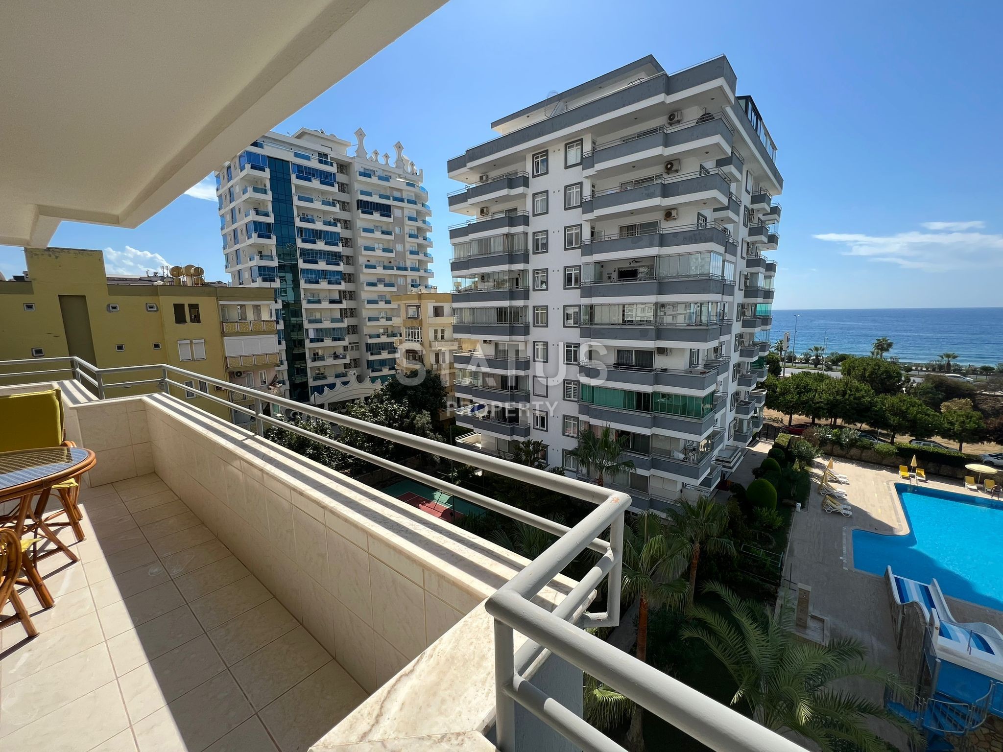 Апартаменты 2+1 с видом на море на первой линии в Махмутларе, 125м2 фото 14