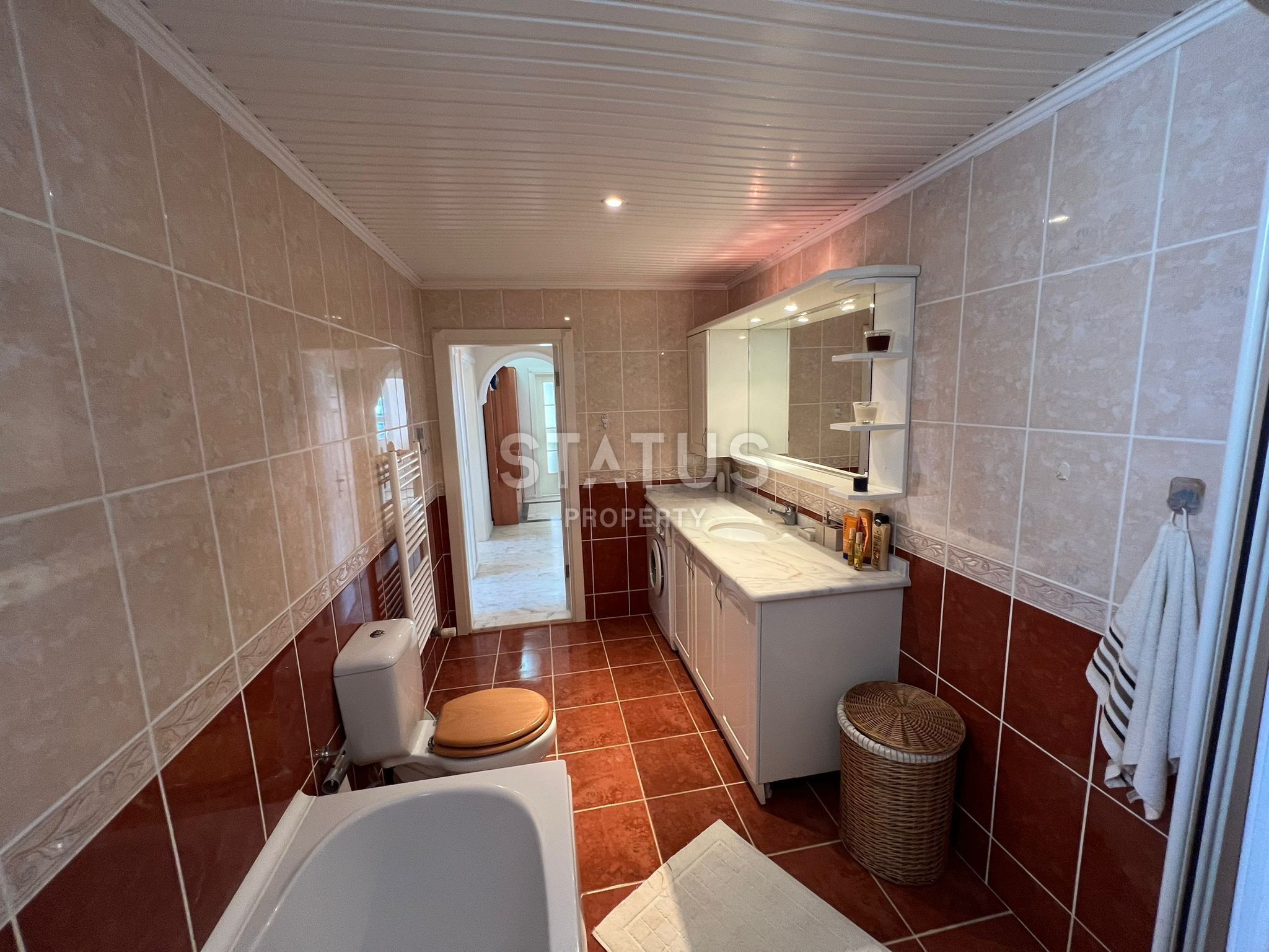 Апартаменты 2+1 с видом на море на первой линии в Махмутларе, 125м2 фото 27