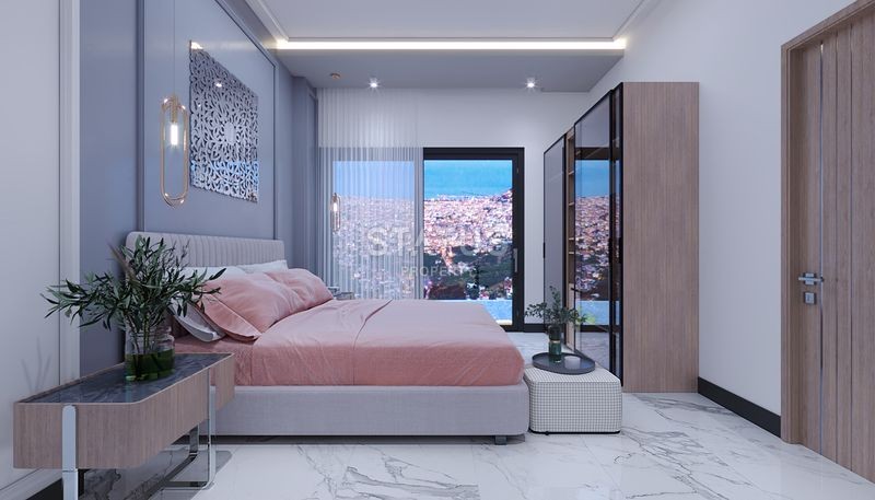 Magnificent 4+1 villas with breathtaking views in Tepe, 300m2 фото 5