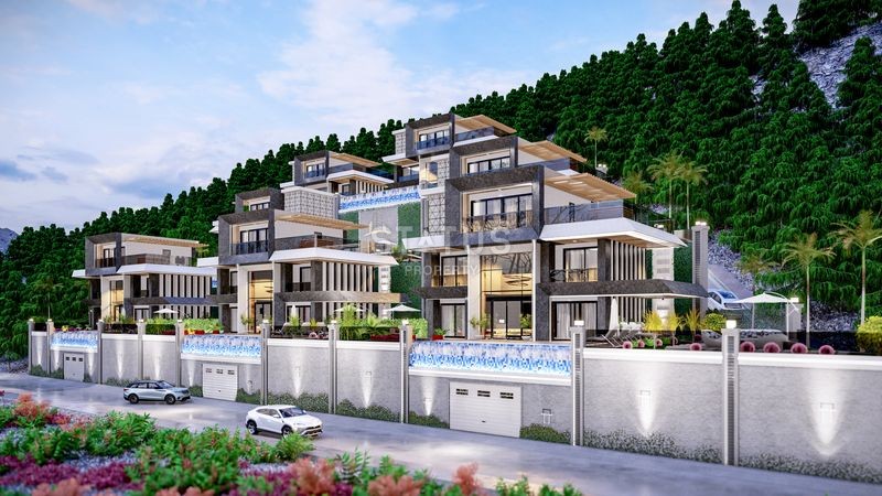 Magnificent 4+1 villas with breathtaking views in Tepe, 300m2 фото 17