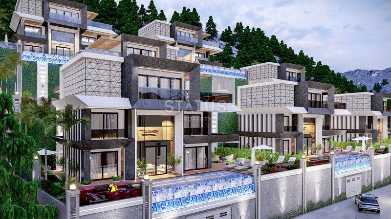 Magnificent 4+1 villas with breathtaking views in Tepe, 300m2 фото 20