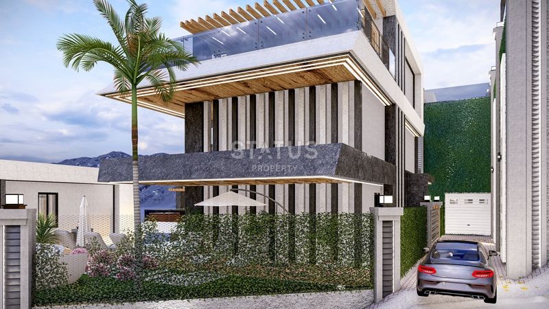 Magnificent 4+1 villas with breathtaking views in Tepe, 300m2 фото 24