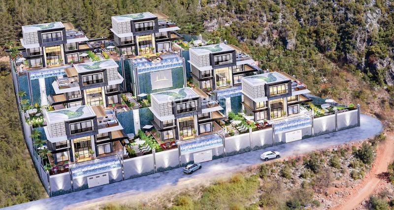 Magnificent 4+1 villas with breathtaking views in Tepe, 300m2 фото 28