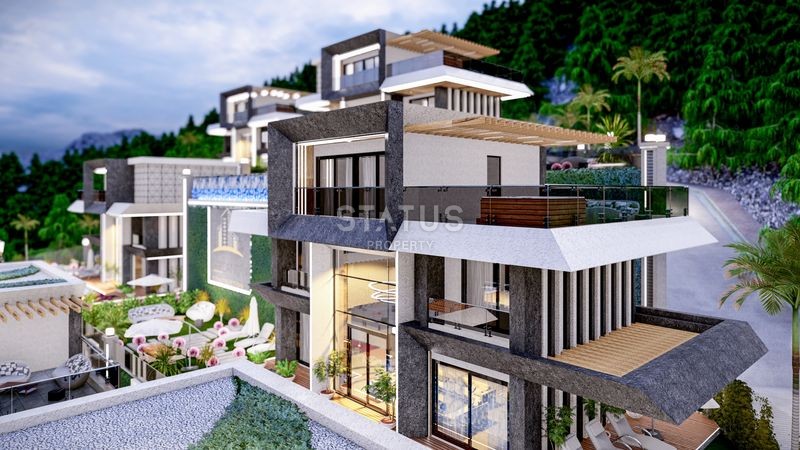 Magnificent 4+1 villas with breathtaking views in Tepe, 300m2 фото 29