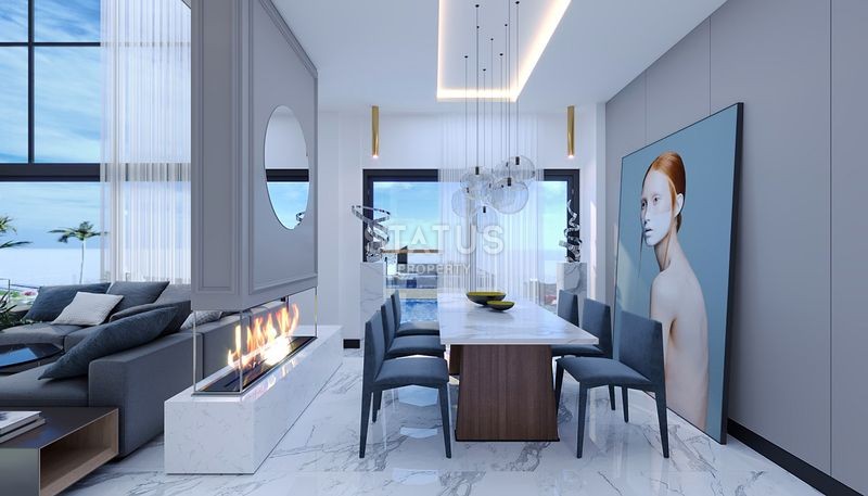 Magnificent 4+1 villas with breathtaking views in Tepe, 300m2 фото 36