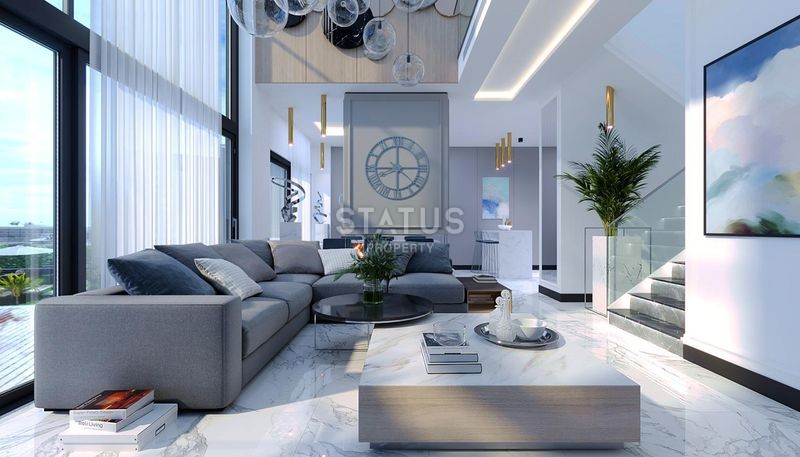 Magnificent 4+1 villas with breathtaking views in Tepe, 300m2 фото 44