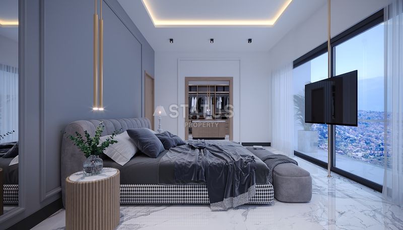 Magnificent 4+1 villas with breathtaking views in Tepe, 300m2 фото 46