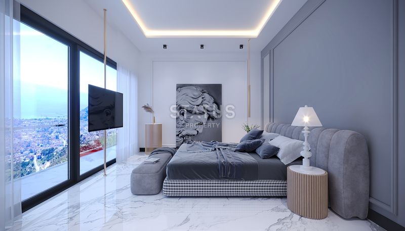 Magnificent 4+1 villas with breathtaking views in Tepe, 300m2 фото 47